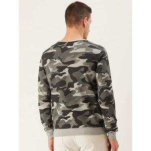 Precio bajo, venta al por mayor, sudaderas con capucha y sudaderas con estampado de camuflaje gris, sudadera unisex con cuello redondo, sudadera de manga larga de gran tamaño - Product Image 3