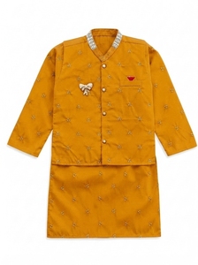 Conjunto de Blusa y Falda de Algodón Tejido de Manga Larga Blanca con Cierre de Botones para Uniforme de Camarera de Restaurante y Bar para Mujer - Product Image 4