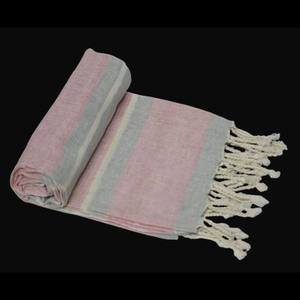 Serviettes de plage Fouta en coton recyclé rayées personnalisées, de qualité supérieure, séchage rapide, douces, au prix le plus bas, serviette de plage pour le golf - Product Image 3
