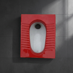 Magenta White <b>Ceramic</b> Squatting <b>Pan</b> Toilet Decorative Orissa Sanitary Ware Indian Bathroom WC African Style - Product Image 3