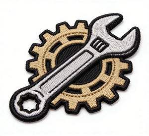 Custom Logo Flower <b>Iron</b> <b>On</b> Embroidered Patches Designer Woven Embroidery Badges for Clothing Wholesale - Product Image 2