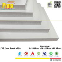 Panneau en mousse PVC WPC écologique, épaisseur 15 mm, densité 0,6 g/cm3, couleur blanche, élégant, imperméable, résistant au feu, pour meubles