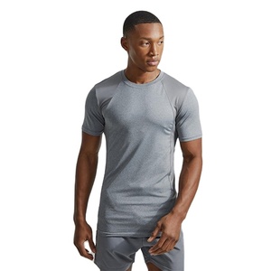 เสื้อยืดออกกำลังกายผู้ชายขายส่งแบบกำหนดเอง เสื้อผ้าฝึกซ้อมยืดหยุ่นกระชับสวมใส่สบายสำหรับวิ่ง ขายดี - Product Image 5