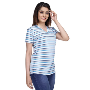 T-shirt court en coton uni personnalisé pour l'été, t-shirt sexy pour femmes, t-shirt blanc, crop top pour femmes - Product Image 2