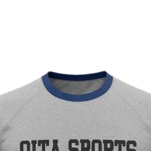 Unisex Gray Blue Sublimation Netball <b>Shirt</b> <b>Polyester</b> Short Sleeve Sportswear Athletic Team Uniform Performance Apparel - Product Image 5