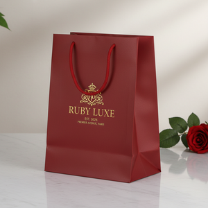 Handmade Recyclable Eco-Friendly <b>White</b> <b>Paper</b> Bags with Die Cut Handles for Luxury Promotion & Gift Packaging - Product Image 4