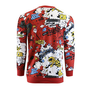 Sudadera de Hombre de Algodón 100% con Estampado Digital por Sublimación, Cuello Redondo, Transpirable, Antiarrugas y Ecológica, Estilo Nuevo para Otoño - Product Image 5