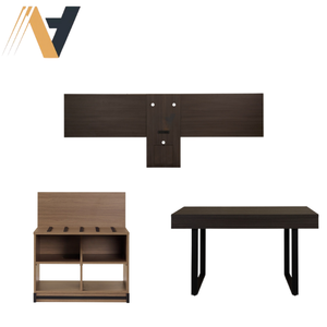 Juego de Muebles de Dormitorio de Hotel de Lujo Moderno en Metal y Madera de Roble - Diseño Personalizable - Directo de Fábrica en Ho Chi Minh - OEM/ODM Disponible - Product Image 3