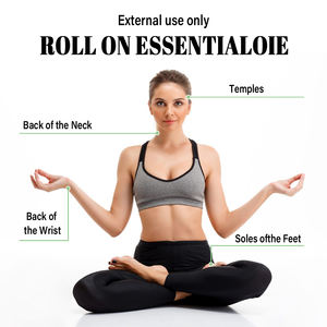 10ml アロマセラピー ペパーミント エッセンシャルオイル ロールオン、フレッシュな香り、携帯用ローラーボトル（肌用） - Product Image 6