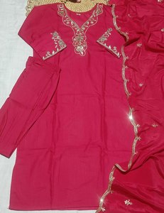 Launching New Designer Party Wear Look Designer Embroidered Worked <b>Top</b> Plazzo With Dupatta - Product Image 4