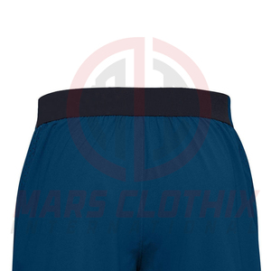 Shorts de sport pour hommes, style streetwear, taille élastique, design tendance, avec poches latérales, en vente. - Product Image 3