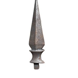 Traditional Cast Iron Balustrade Topper For Stair <b>Railings</b> Exterior Handrail Tip Decorative Architectural Accent - Product Image 3