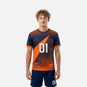 Camiseta de Balonmano Sublimada de Alta Calidad para Hombre, Jersey Deportivo Sublimado Personalizado con Nombre de Equipo, Cuello Redondo - Product Image 4