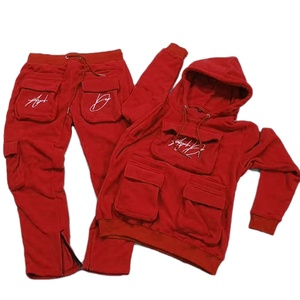 ชุดเซ็ตสองชิ้นแบบเต็มตัว ชุดวอร์มผู้หญิงแสนสบายพร้อมเสื้อแขนยาวและกางเกงจ็อกเกอร์ ชุดสองชิ้นสำหรับออกกำลังกาย - Product Image 1