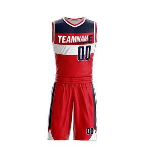 Uniforme de basket-ball pour hommes adultes, personnalisé, de haute qualité, imprimé par sublimation, tissu en maille respirant, pour les entraînements et les matchs officiels d'équipe - Product Image 1