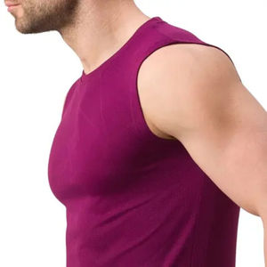 Camiseta sin Mangas para Hombre de Alta Calidad, 100% Algodón, Ecológica, Transpirable, de Secado Rápido, para Uso Casual - Servicio OEM, Logotipo y Colores Personalizados - Product Image 6