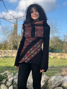 Boho Cowl Neck Hoodie With Ethnic Tribal Pattern Long Sleeve <b>Festival</b> Sweatshirt For Women Comfortable Stylish Bohemian <b>Top</b> - Product Image 4