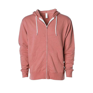 Sweat-shirts à capuche zippés brodés coupe classique de qualité supérieure 100 % coton coupe-vent respirant pour la gym et l'entraînement, durables et anti-rétrécissement, vente en gros - Product Image 5