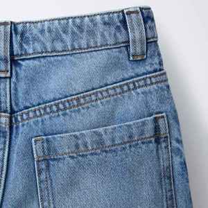 Manufacturer Direct Men's Wholesale Breathable Casual Dark Straight Solid Denim Jeans Embroidery for Summer Autumn Winter - Product Image 4