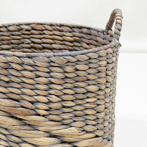 Panier à linge en jacinthe d'eau naturelle Artex Dong Thap, bac de rangement tissé écologique avec poignées pour la décoration de la maison - Product Image 6
