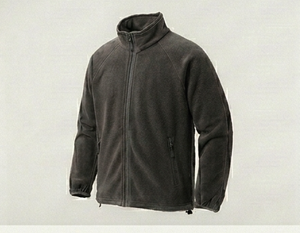 Chaqueta de Forro Polar Negra para Hombre, Cierre Completo, Cuello Alto, Estilo Casual para Otoño, Corte Regular, Tejido de Poliéster, Color Sólido - Product Image 6