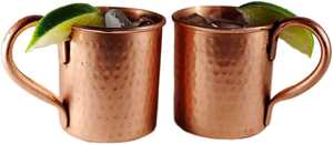 Tasses à Moscow Mule en cuivre écologiques, faites à la main, forme cylindrique, grande capacité, portables, pour usage au bureau, Bold Blossom - Product Image 5