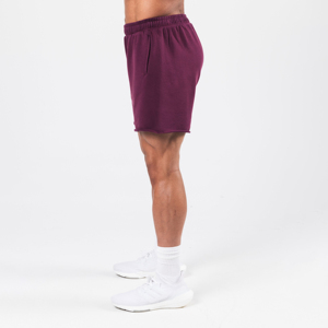 กางเกงขาสั้นผู้ชายผ้าฝ้าย 100% สไตล์สปอร์ต ลุคย้อนยุค ซักฟอกแบบดิสเทรส พร้อมปักโลโก้ตามสั่ง สีพื้นซีดจางแบบซันเฟด คุณภาพเยี่ยม พร้อมเชือกผูกเอว รับประกันคุณภาพ - Product Image 2