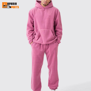 Conjunto de Sudadera con Capucha Holgada y Pantalones Deportivos de Felpa, 100% Algodón, 500 g/m², Personalizado, de Alta Calidad para Invierno, Traje Deportivo de 2 Piezas para Hombre - Product Image 5