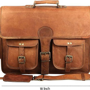 Sac messager en cuir de qualité supérieure, abordable, vintage, pour homme, pour ordinateur portable et usage quotidien - Product Image 1