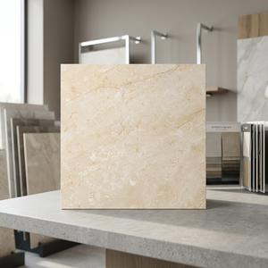 Emperador Metal Imitation 2x2feet Semi-matt Porcelain Tiles Firebrick Adhesive Outdoor Flooring for Modern Interiors - Product Image 2