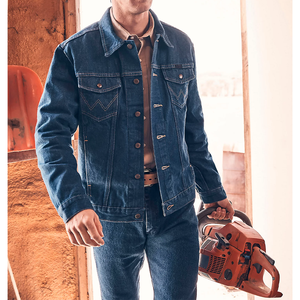 Whole heavyweight <b>mens</b> <b>denim</b> <b>jacket</b> built with structured <b>denim</b> trucker <b>jacket</b> durability - Product Image 4