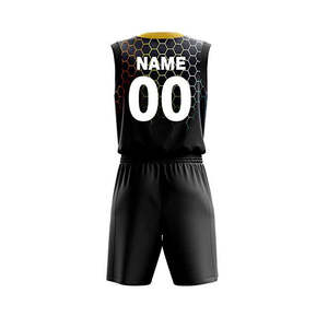 Maillot de basket-ball personnalisé OEM respirant et grande taille Club de jeunes uniforme de sublimation personnalisé avec logo d'usine - Product Image 6