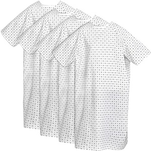 Venta al por mayor 100% poliéster Hospital uniformes hombres y mujeres impreso paciente vestidos de longitud completa-calidad de exportación - Product Image 5