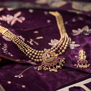 Antique Fashion Jewelry Set with Kemp Ruby Stone - Product Image 3