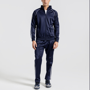 ชุดวอร์มฤดูหนาวแบบสองชิ้น ชุดกีฬาจ็อกเกอร์ ระบายอากาศได้ดี น้ำหนักเบา สไตล์ฮิปฮอป ลายทาง ชุดออกกำลังกาย มีเชือกผูก เสื้อคลุม - Product Image 6