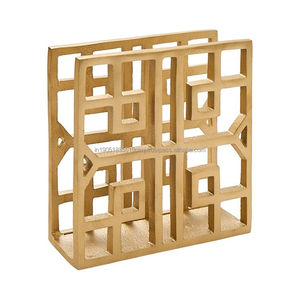 Porte-serviettes en métal poli de style américain, fait main et personnalisé, pour la décoration de table à la maison et au restaurant (vente en gros) - Product Image 6