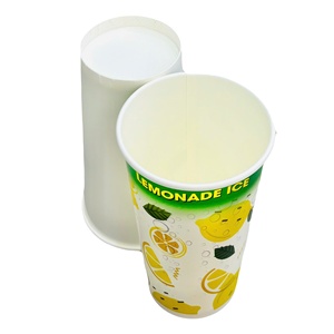 Gobelets en papier jetables à double paroi de qualité alimentaire imprimés sur mesure avec couvercle pour thé au citron 8oz et 12oz, boissons chaudes - Product Image 4