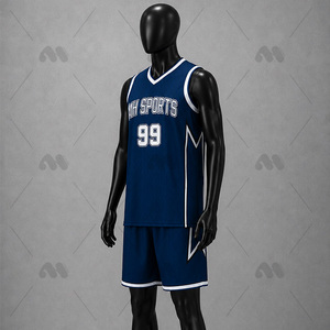 Shorts de basket-ball bleus pour hommes, shorts d'entraînement pour équipes sportives, shorts athlétiques à séchage rapide, ensemble de shorts personnalisés avec logo - Product Image 2