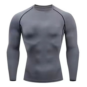 Chemise de sport unisexe à manches longues UPF50 protection UV, légère, compressive, séchage rapide, pour la natation, le surf, la gym - Product Image 5