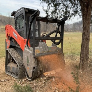 Durable Kubota Skid Steer With Forestry <b>Mulcher</b> Attachment Built For Tough Brush Removal Tree Mulching - Product Image 3