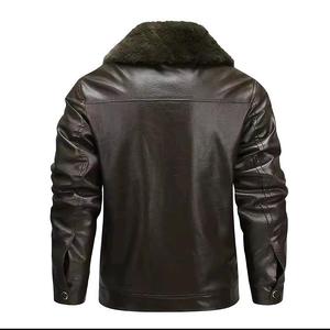 Veste Courte Décontractée en Cuir PU pour Homme, Style Automne, avec Broderie, Col Montant et Poches Zippées - Product Image 2