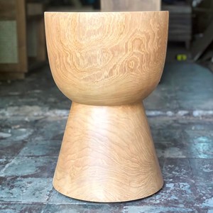 Teak <b>Wood</b> <b>Stool</b> Hospitality Furniture Luxury Resort Hotel Lounge Accent Side Table Custom Contract Furniture Wooden <b>Stool</b> Decor - Product Image 5