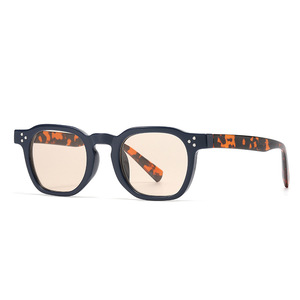 2025 Custom Logo Fashion Vintage UV400 <b>Square</b> <b>Sunglasses</b> Leopard Small Frame <b>Sunglasses</b> Men Women - Product Image 5