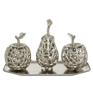 Bol à fruits en aluminium chromé, design classique, écologique, de bonne qualité, pour les mariages, les hôtels, l'utilisation en cuisine - Product Image 3
