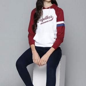บริการ OEM ผู้ผลิตเสื้อฮู้ดขนแกะสำหรับผู้หญิง ระบายอากาศได้ดีสำหรับฤดูหนาว ดีไซน์ตามสั่ง ตัวเลือก MOQ ต่ำ เสื้อสวมหัวลำลอง แฟชั่นประจำวัน - Product Image 5