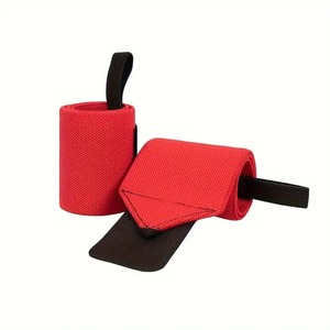 Bandes de poignet en néoprène bleues, fermeture Velcro réglable, sangles de musculation unisexes - Product Image 4
