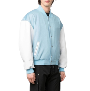 Vestes universitaires personnalisées avec logo, corps en laine, manches en cuir, veste universitaire d'hiver personnalisée de qualité supérieure pour hommes - Product Image 4