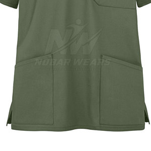 Essential Men <b>Scrub</b> Top Medical <b>Work</b> Shirt for Hospital Clinic Uniform with Comfortable Fit and Custom Branding Options - Product Image 6