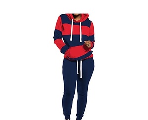 Wholesale Women Casual Wear Two-Piece Training & Jogging <b>Tracksuit</b> Set Latest Design with Printed Logo for Fall & Winter Season - Product Image 2
