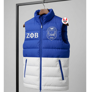 Veste matelassée légère de haute qualité Zeta Phi Beta, en nylon imperméable, coupe-vent, respirante, écologique, avec fermeture éclair, pour femmes - Product Image 2